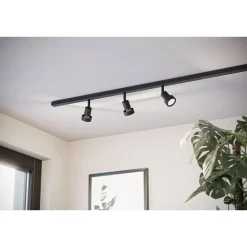 Eglo Easy Track rail met 2 covers zwart 1m