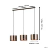 EGLO hanglamp Saganto 1 3xE27