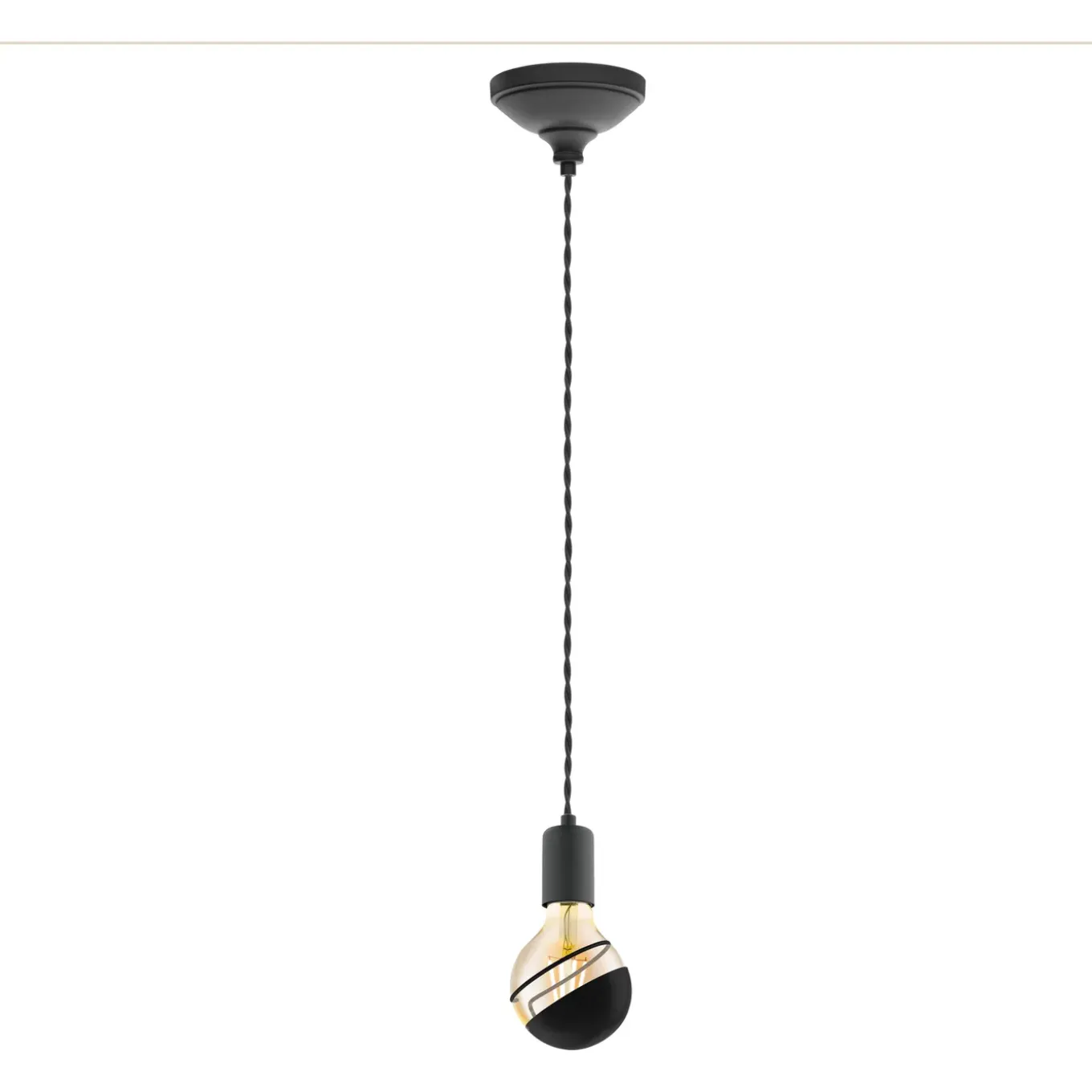 EGLO kopspiegelkapje ⌀8cm zwart