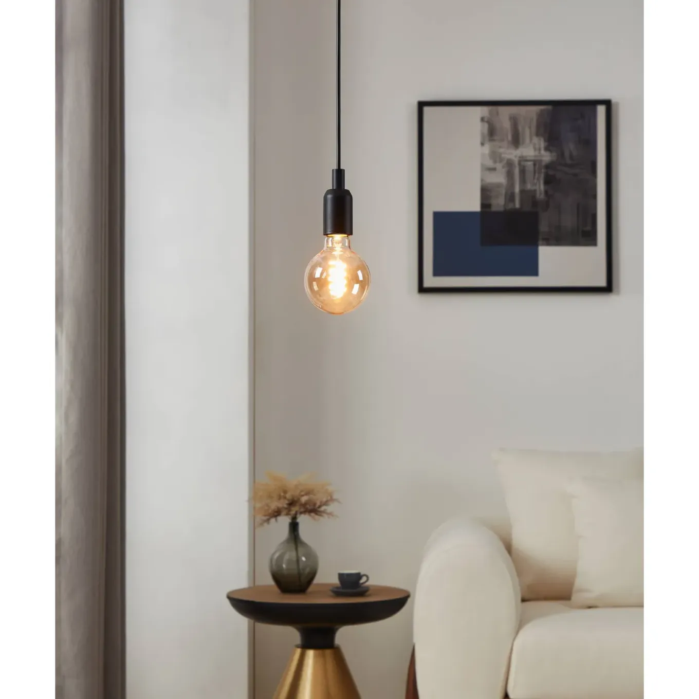 EGLO Ledfilamentlamp G95 - Amber - E27 - 8W