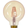 EGLO Ledfilamentlamp Globe - Amber - D8cm - Warm Wit - E27 - 12W