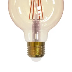 EGLO Ledfilamentlamp Globe - Amber - D8cm - Warm Wit - E27 - 12W