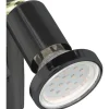 EGLO stekkerspot Mini 4 zwart goud GU10 4,5W
