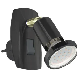 EGLO stekkerspot Mini 4 zwart goud GU10 4,5W