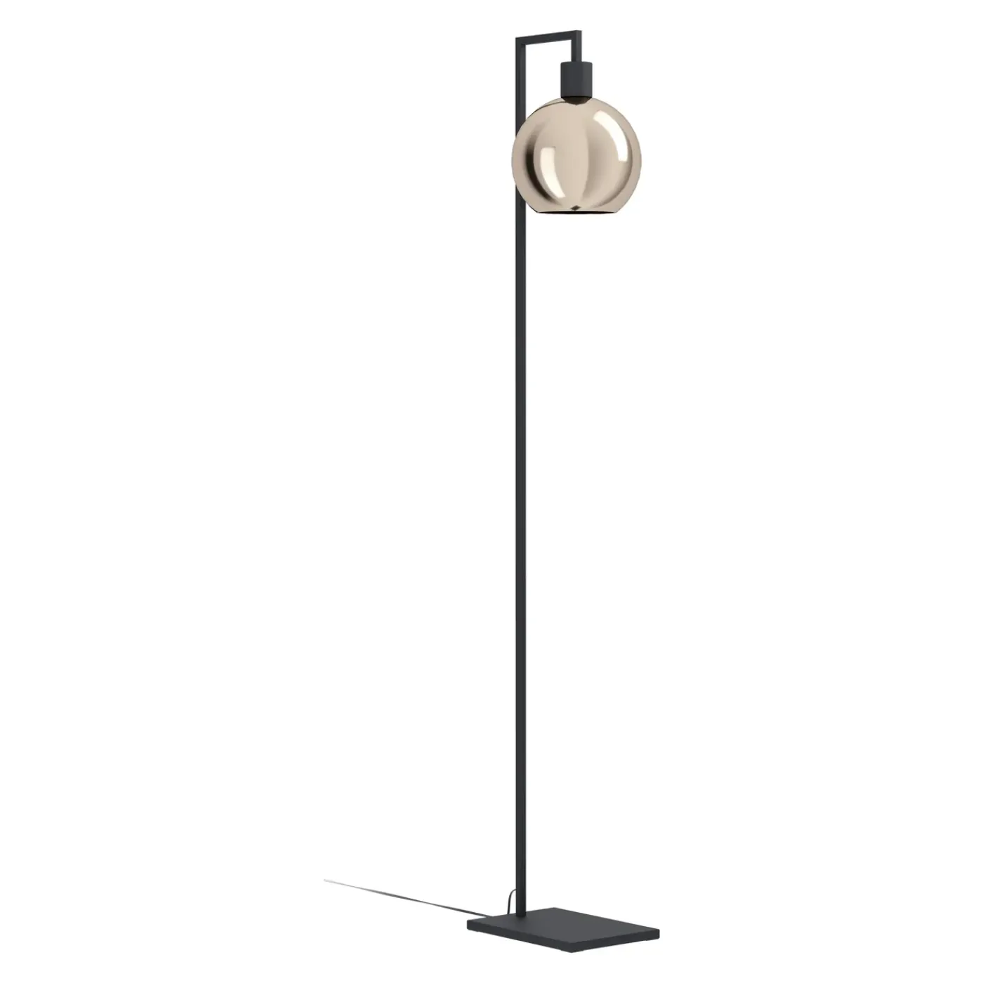 Eglo vloerlamp Cesenatico glas koper E27