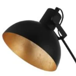 EGLO vloerlamp Jaafra zwart goud E27