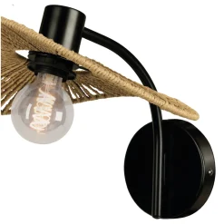 Eglo wandlamp Siruela zwart natuur E27