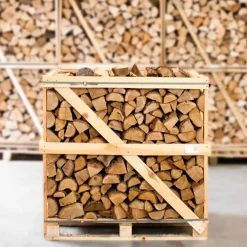 Huismerk Eikenhout - Halve Pallet Ovengedroogd Gekloofd Eiken Haardhout 25cm
