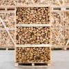 Huismerk Eikenhout - Hele Pallet Ovengedroogd Gekloofd Eiken Haardhout 25cm