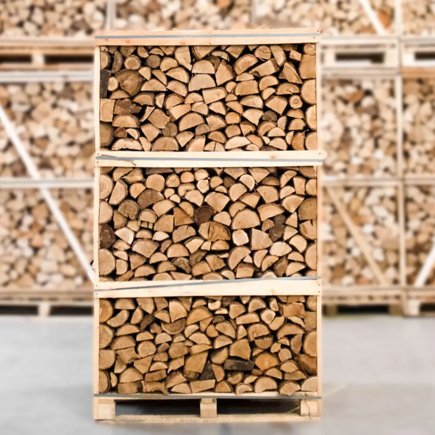 Huismerk Eikenhout - Hele Pallet Ovengedroogd Gekloofd Eiken Haardhout 25cm