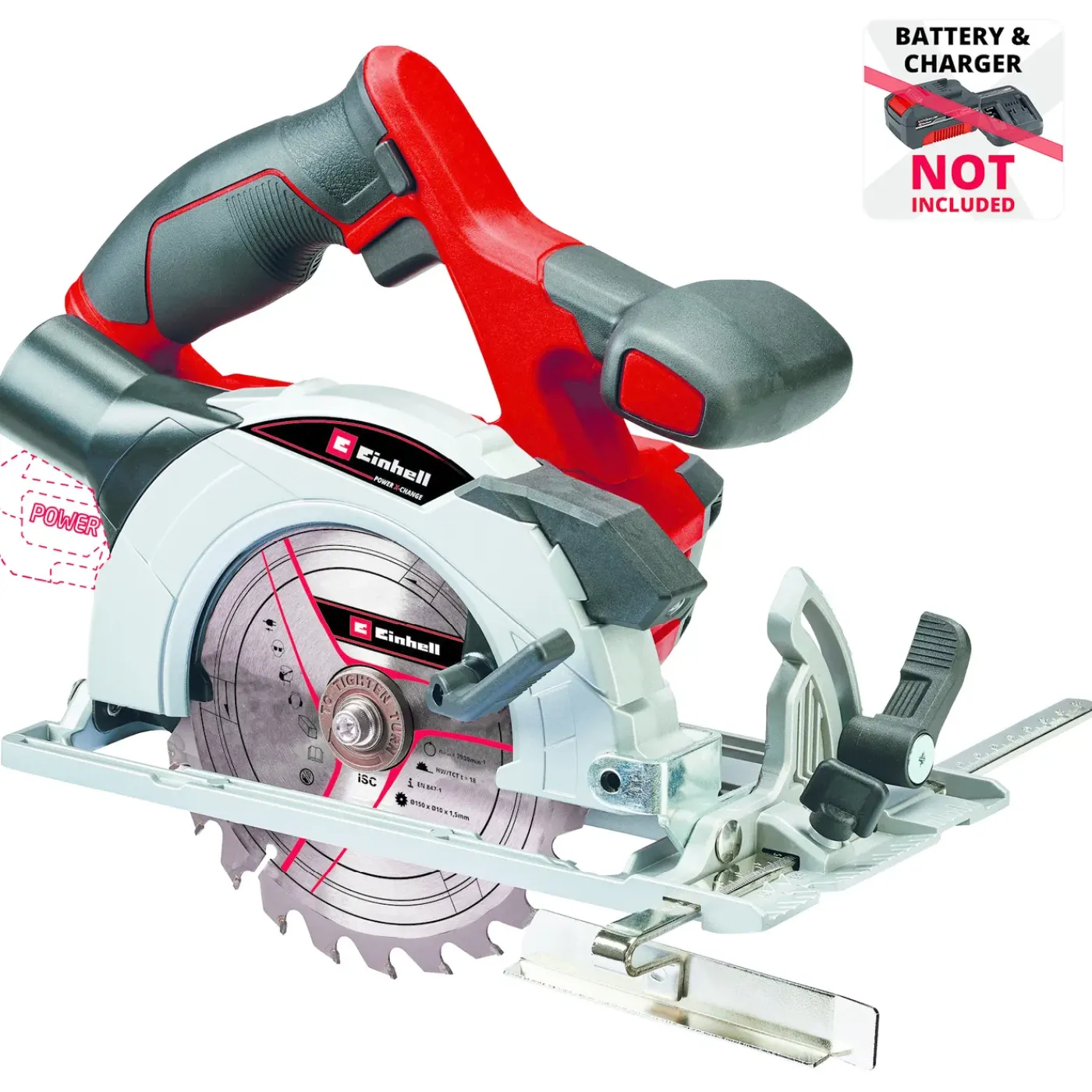 Einhell Accu-handcirkelzaag Te-cs 18/150 Li Solo