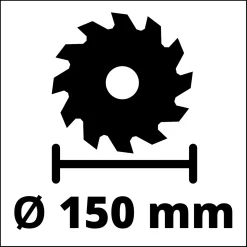 Einhell Accu-handcirkelzaag Te-cs 18/150 Li Solo