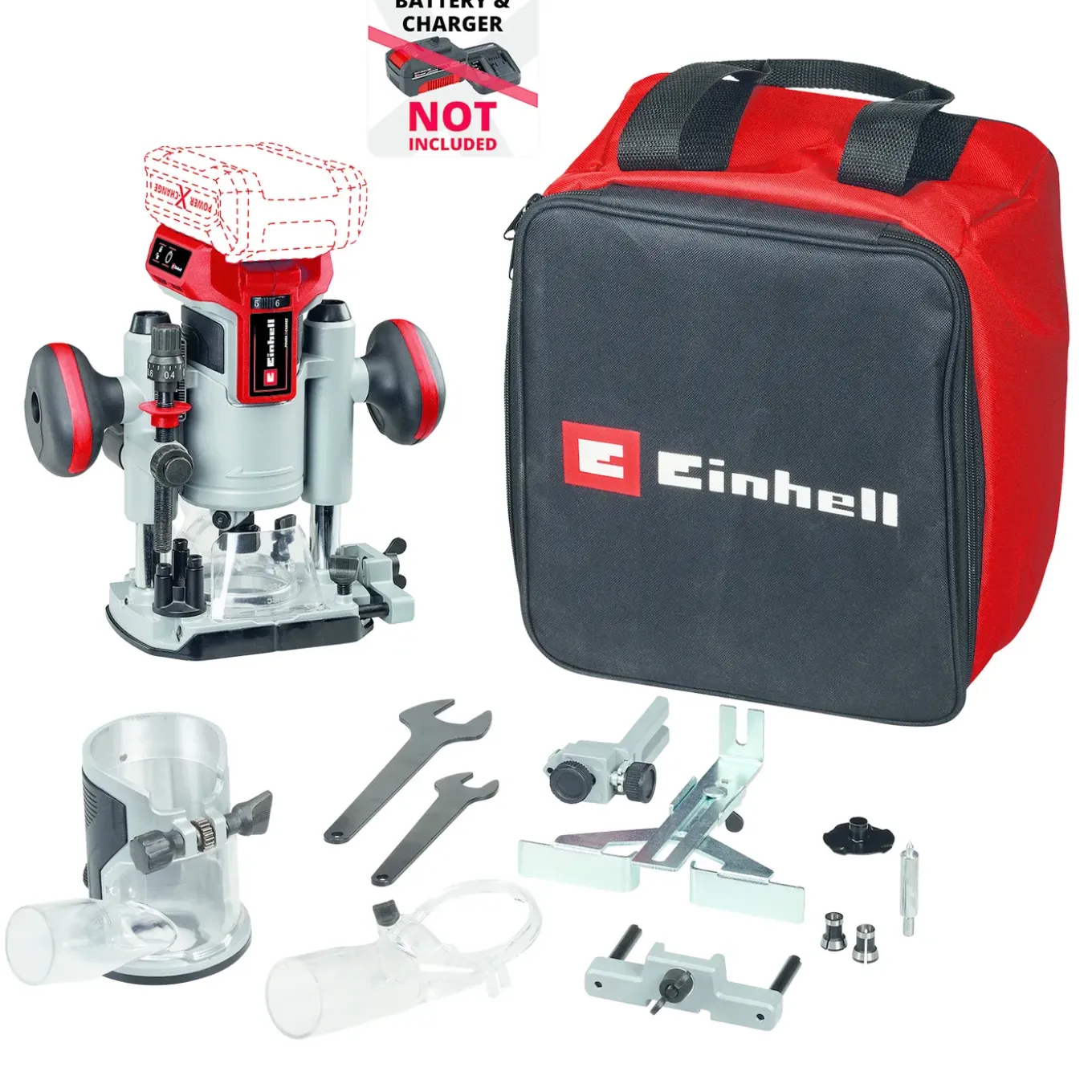 Einhell Accu Kantenfrees & Bovenfrees Tp-ro 18 Set Li Bl Solo