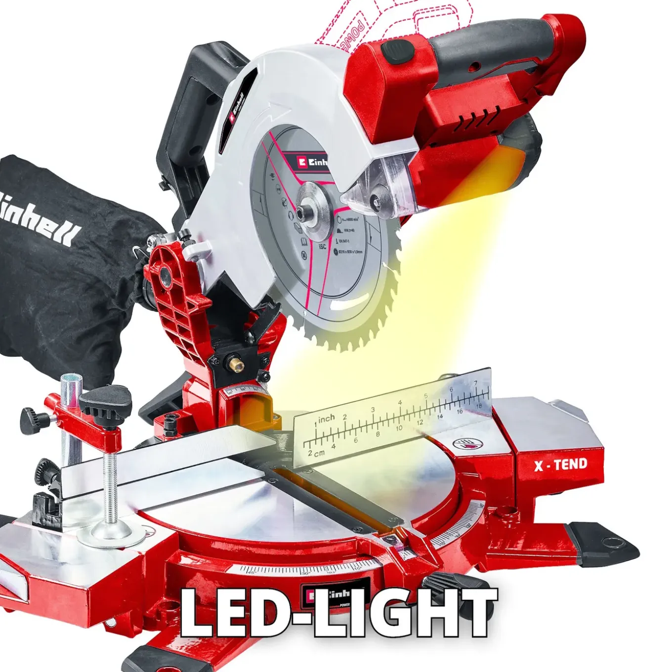 Einhell Accu Kap- En Verstekzaag Te-ms 18/210 Li Solo