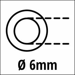Einhell hogedrukslang Ø6 mm - 10m