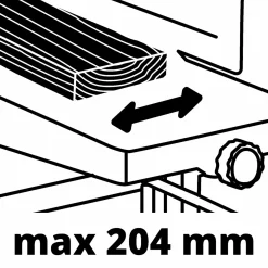 Einhell Vlak- en Vandiktebank TC-SP 204/1 - 1500W - 204mm