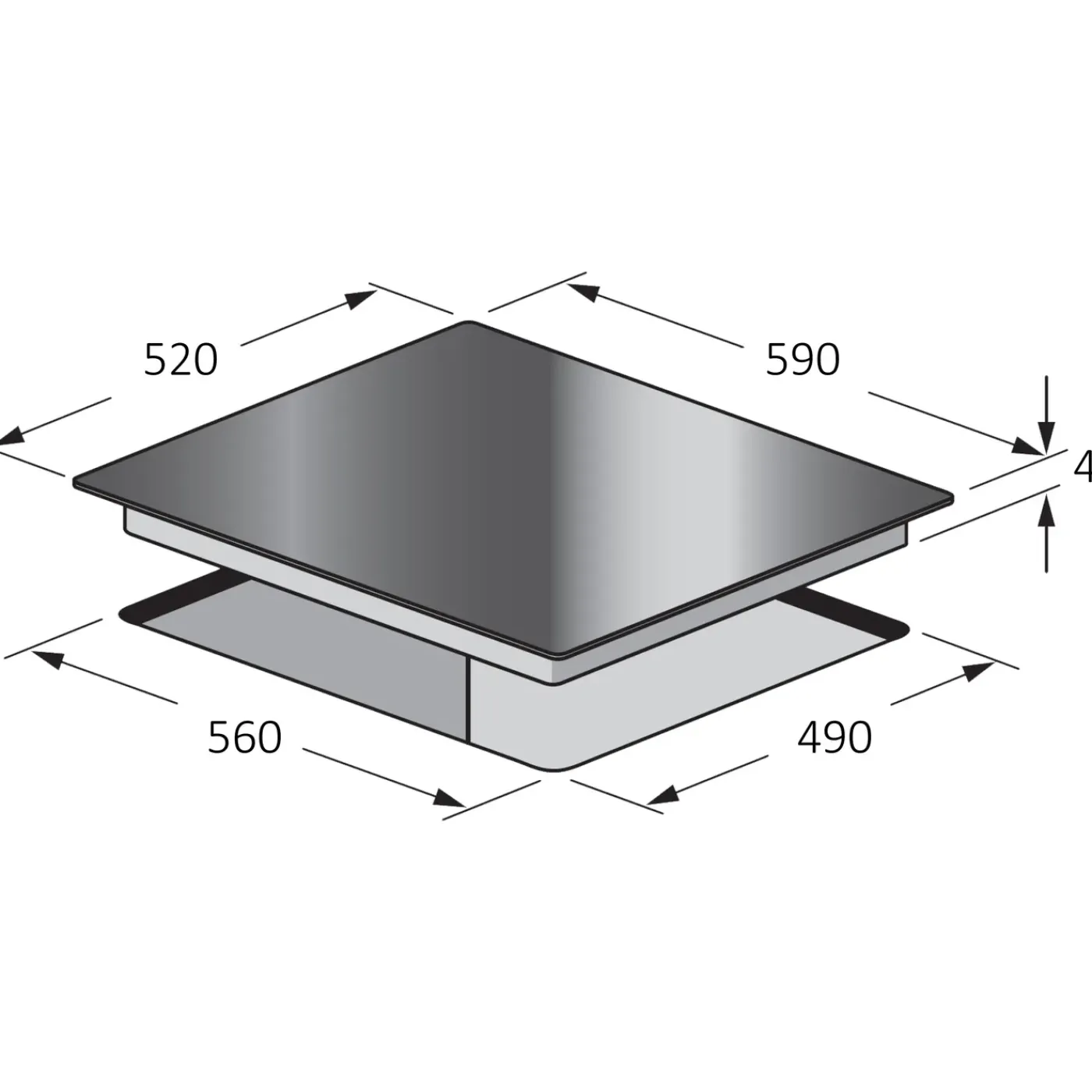 Electrum vitrokookplaat PV 6040 T