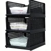 Eleganca Kastorganizer - Ladeboxen - Zwart - 33x42x56 cm - Set Van 3