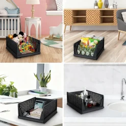 Eleganca Kastorganizer - Ladeboxen - Zwart - 33x42x56 cm - Set Van 3