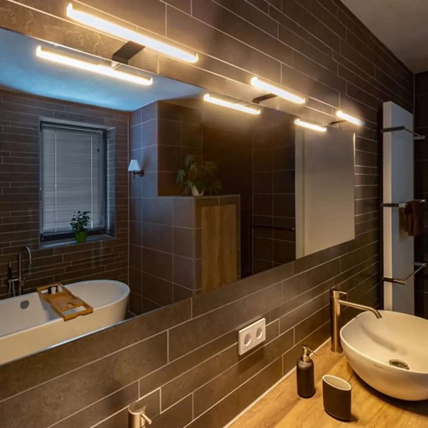 Eleganca Luxe Opbouwverlichting Voor Kasten En Spiegels 3 Stuks - B30 X H3.5 Cm