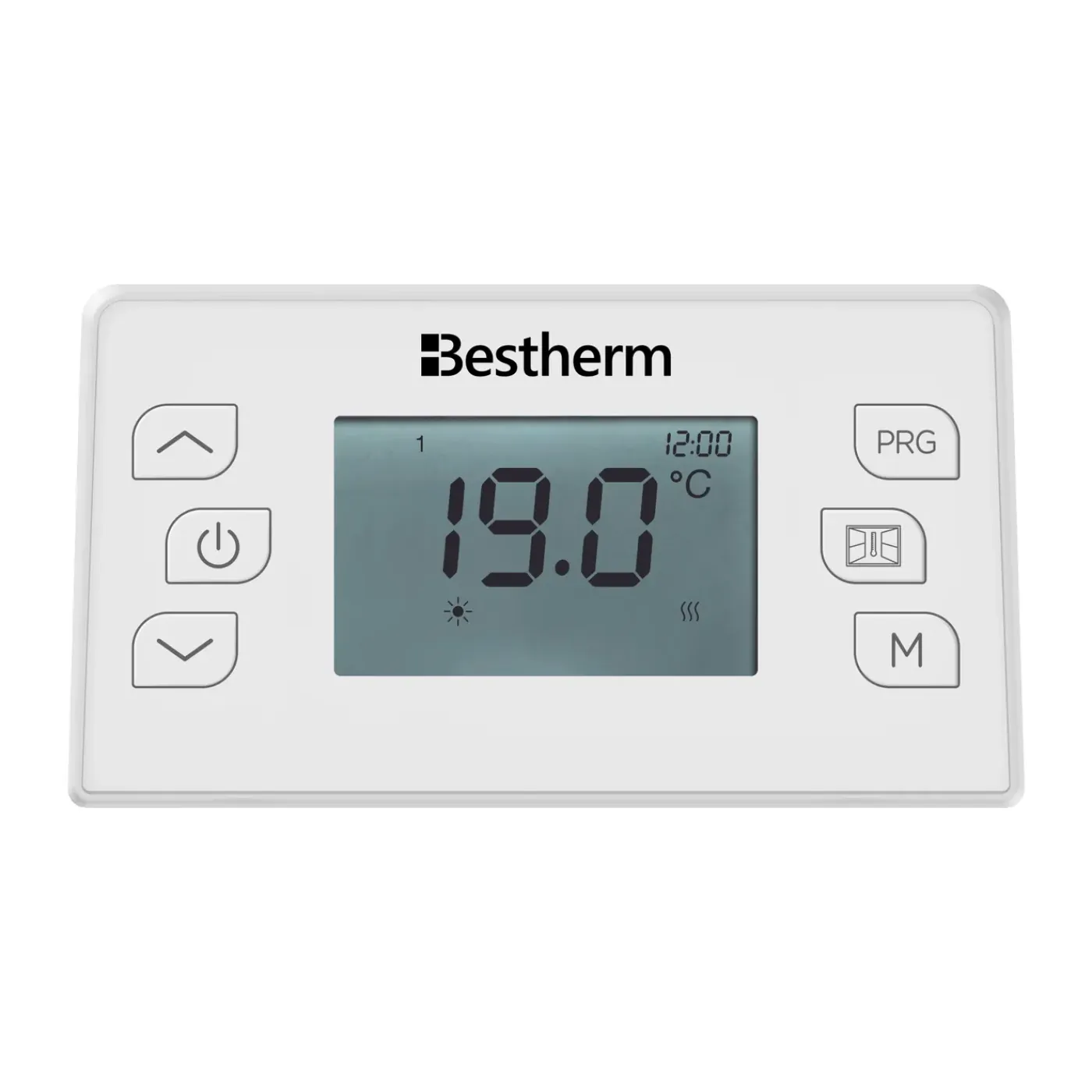 BESTHERM Elektrische Gietijzeren Warmteopslagradiator - - Wandmodel - 2000 W - Wit - Motu