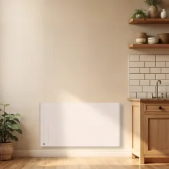 BESTHERM Elektrische Keramische Warmteopslagradiator - - Wandmodel - 2000 W - Wit - Alba