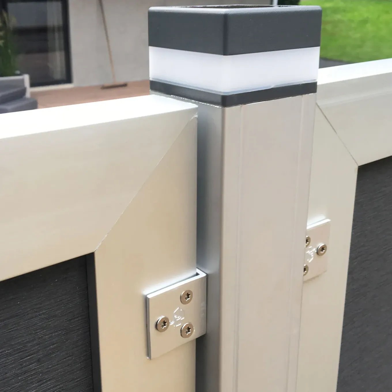 Elephant hoekstukken + schroeven voor houten tuinschermen Forte