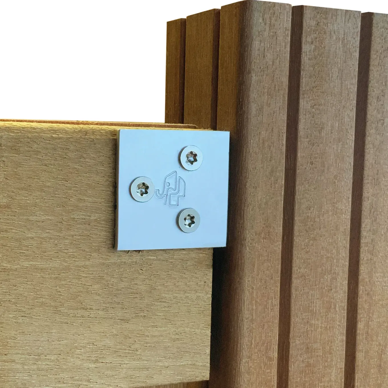 Elephant hoekstukken + schroeven voor houten tuinschermen Forte