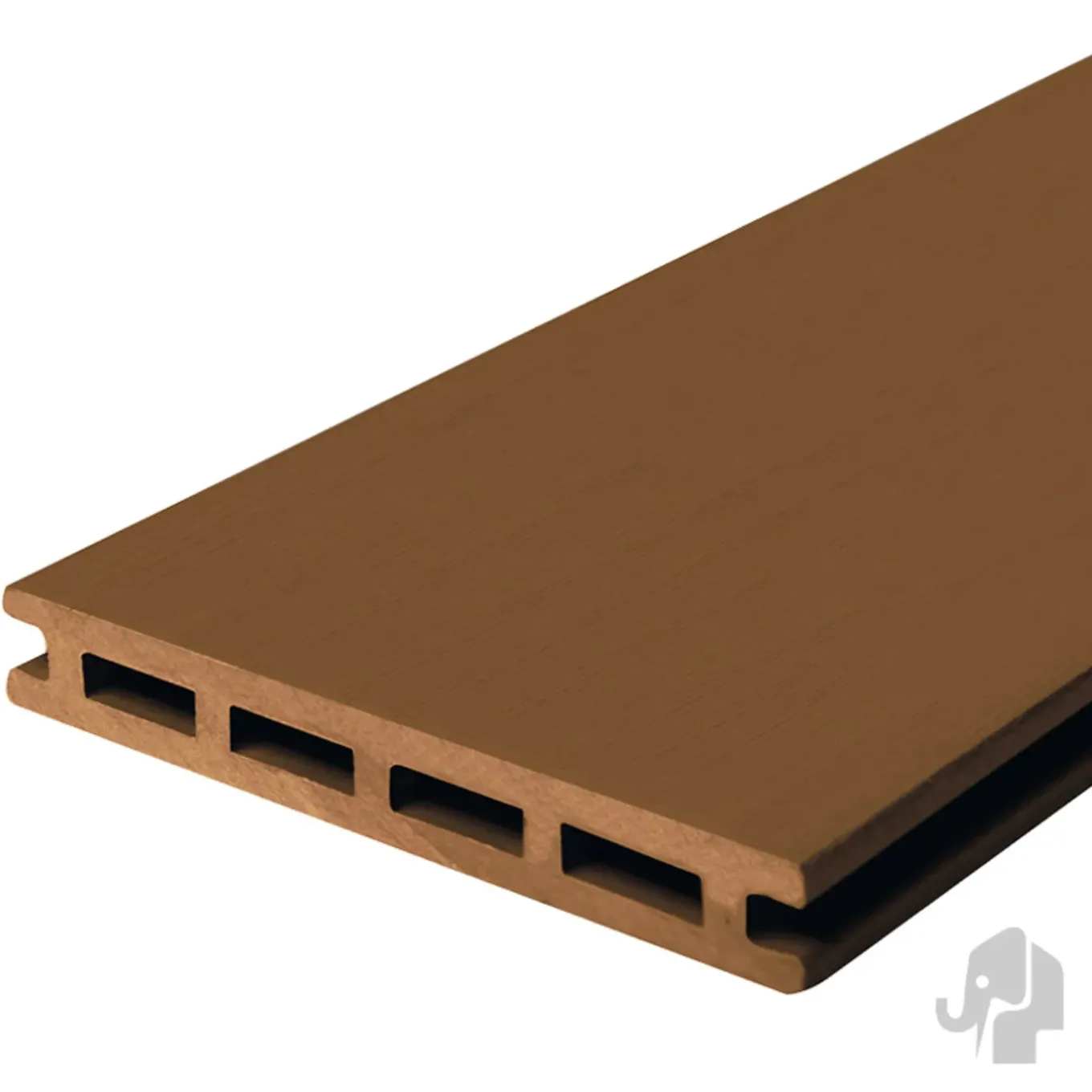 Elephant Vlonderplank - Houtcomposiet - Vlak / Semi-ribbel - 225x14,5x2,1cm