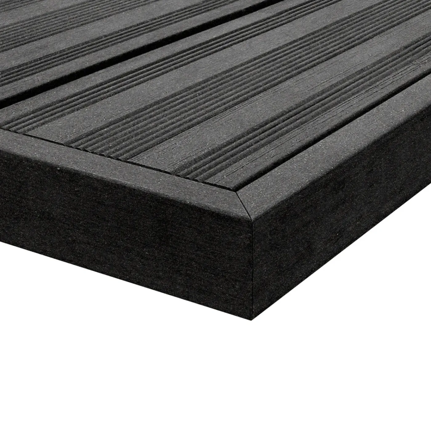 Elephant vlonderplank houtcomposiet antraciet vlak/semi-ribbel FSC 21x145x225mm 4 stuks