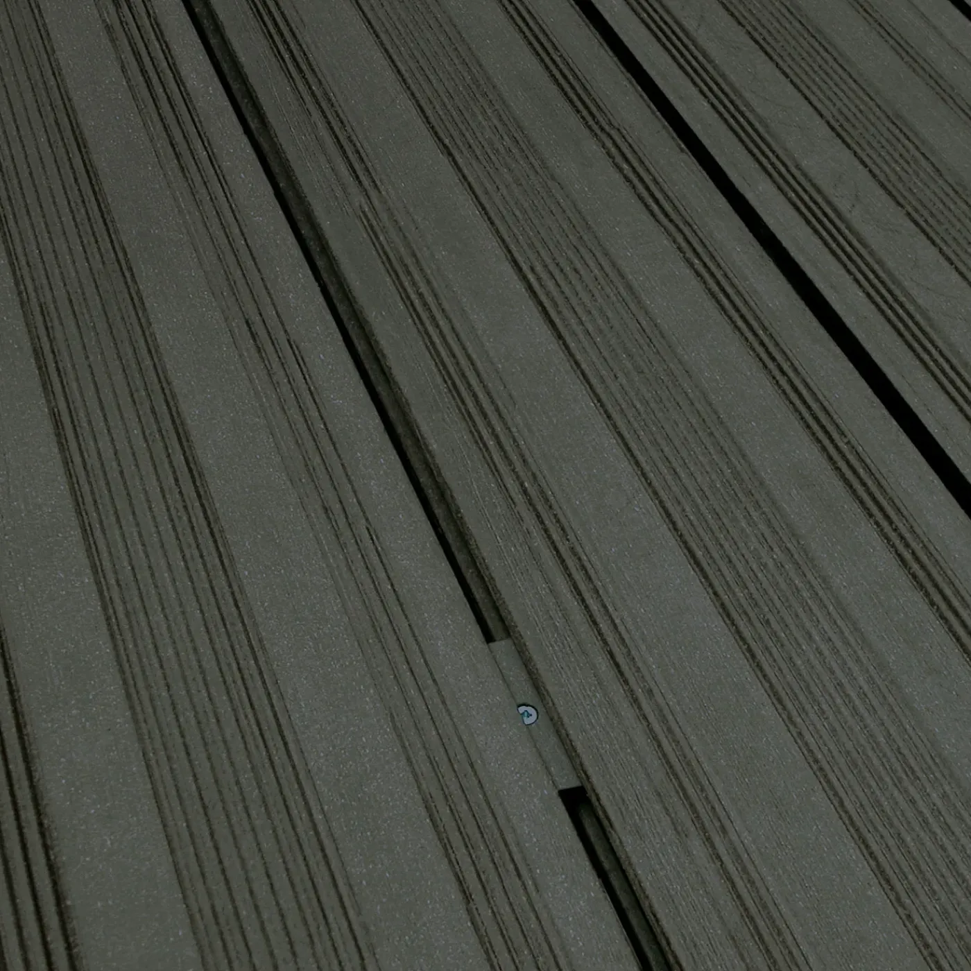 Elephant vlonderplank houtcomposiet antraciet vlak/semi-ribbel FSC 21x145x225mm 4 stuks