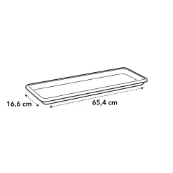 Elho balkonbak Barcelona schotel 70cm antraciet