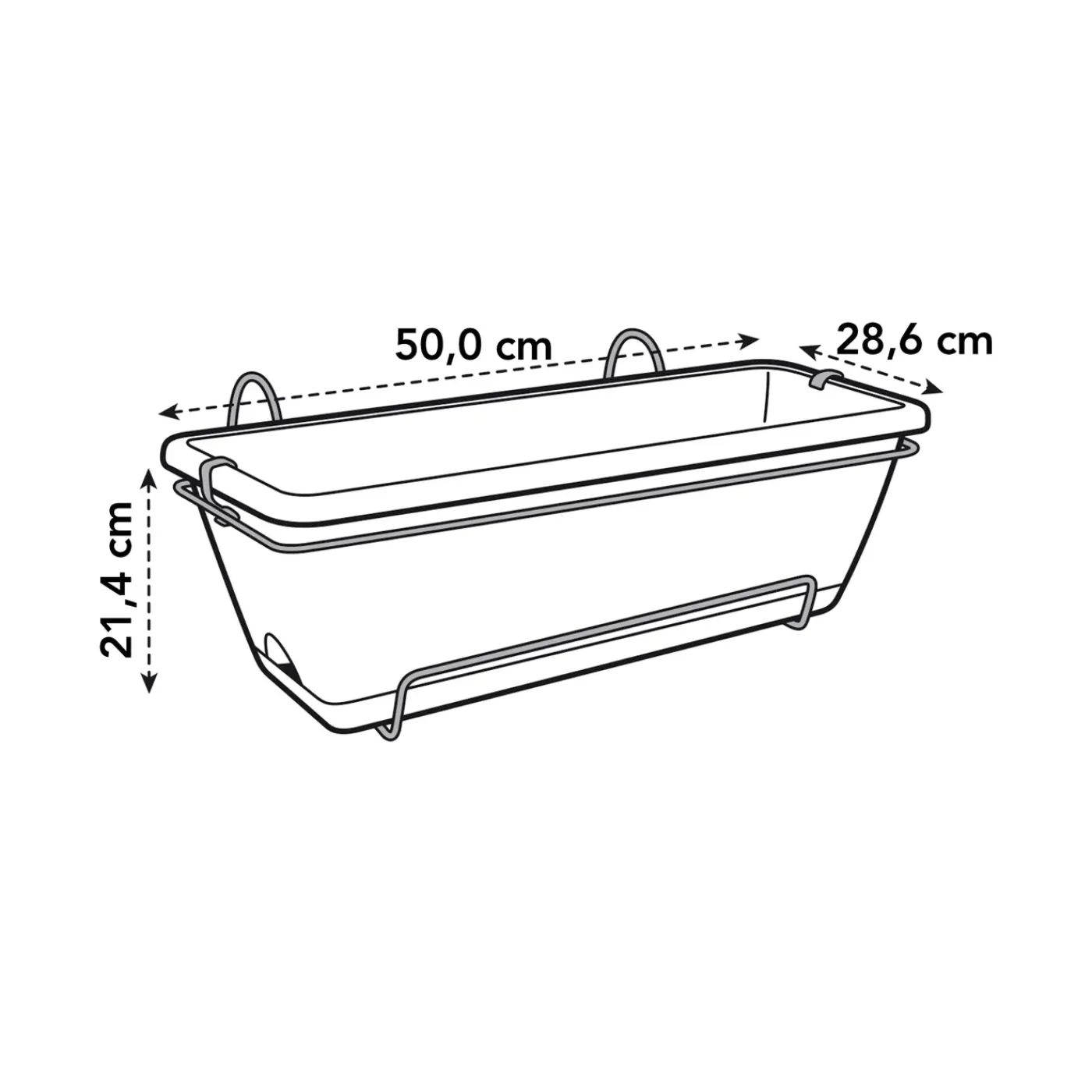 Elho bloempot Barcelona antraciet Ø50cm