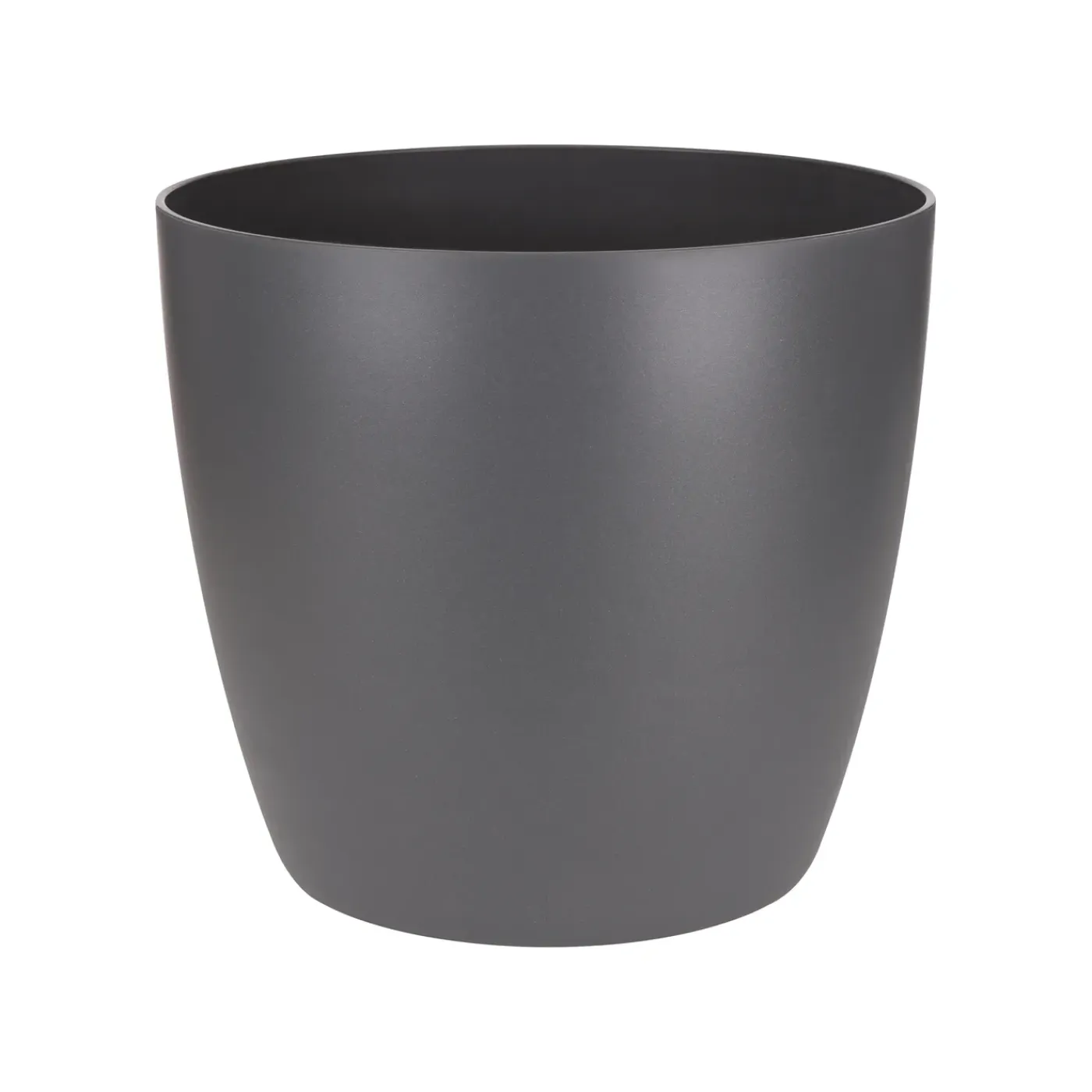 Elho Bloempot Brussels Rond Mini - Kunststof - Zwart - Diam.12,5xH11,5cm