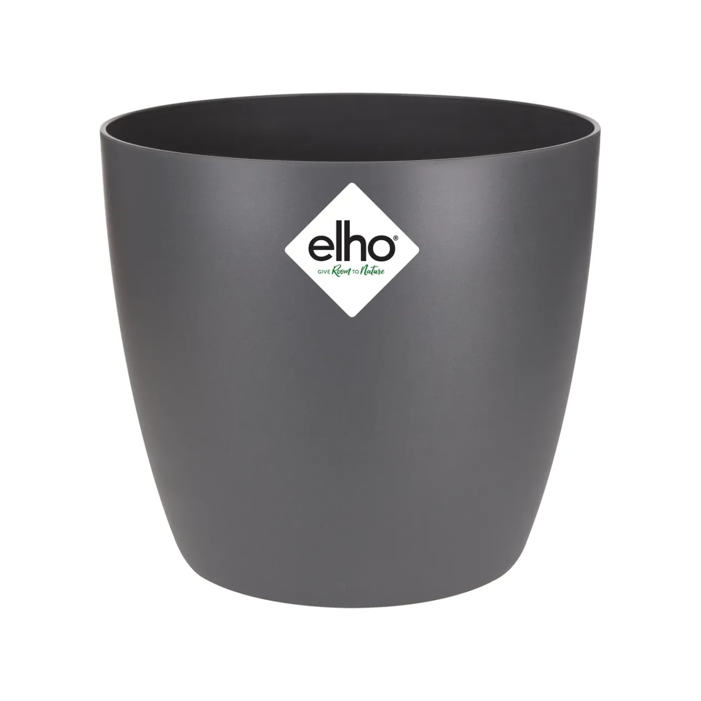 Elho Bloempot Brussels Rond Mini - Kunststof - Zwart - Diam.12,5xH11,5cm