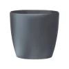Elho Bloempot Brussels Rond Wielen - Kunststof - Antraciet - Diam.47xH43cm