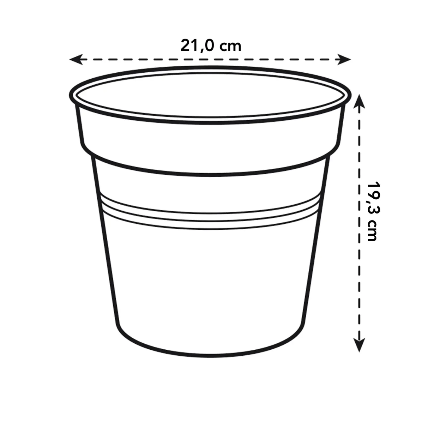 Elho kweekpot Green Basics Ø21cm mild terra