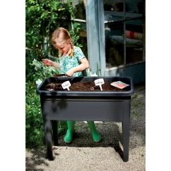 Elho Moestuinbak Green Basics XXL - Gerecycled Plastic - Zwart - 36,5x75,5x65,1cm