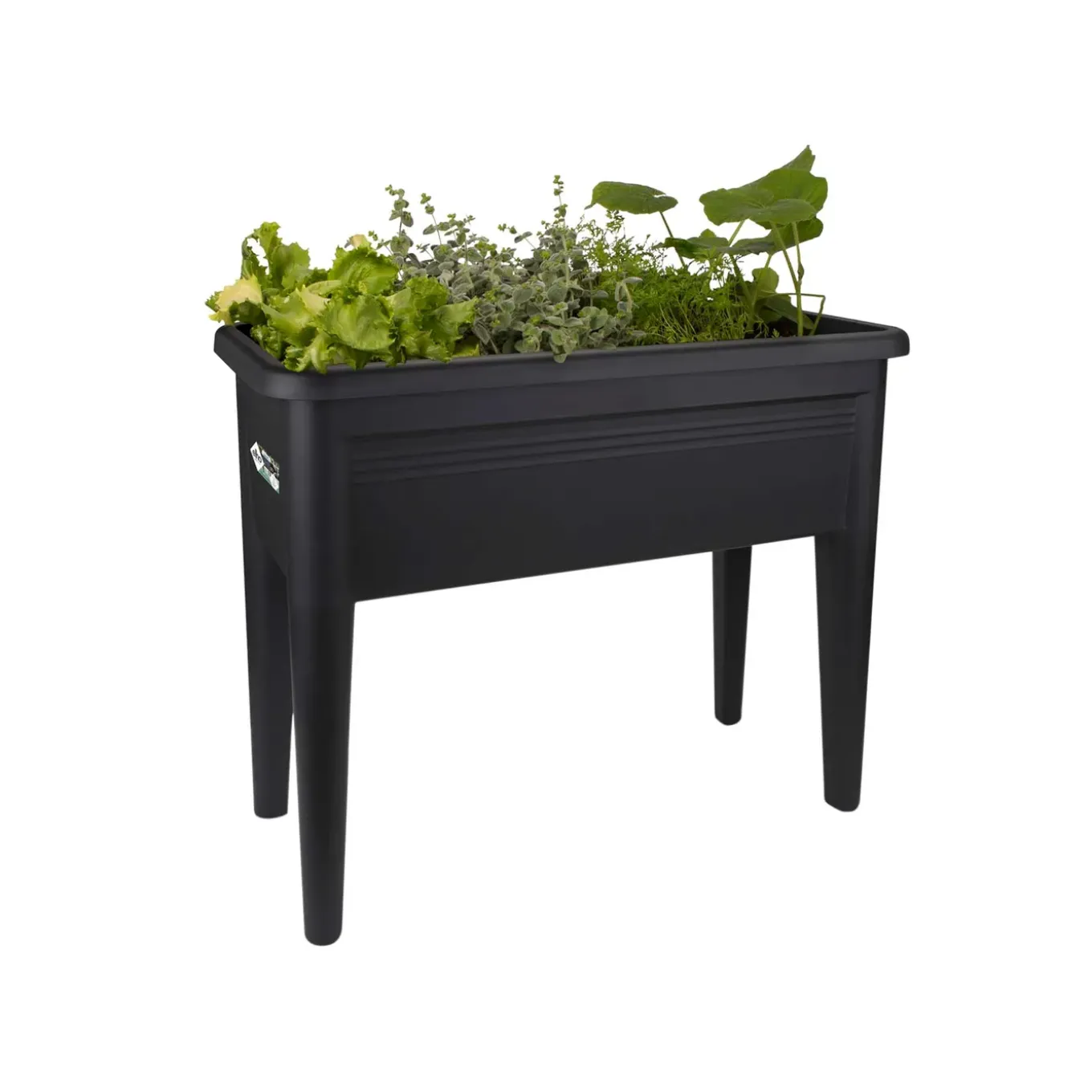 Elho Moestuinbak Green Basics XXL - Gerecycled Plastic - Zwart - 36,5x75,5x65,1cm