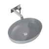 Elita Waskom Badkamer Rika - Keramiek - Ovaal - Lichtgrijs - 52cm