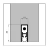 EllenMatic automatische valdorpel - Extra - 1030 mm