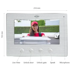 Elro - Intercommonitor - Stijlvol Binnenscherm Met Helder Display - 7 Inch
