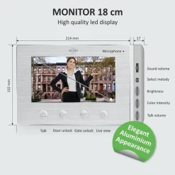 Elro - Video-intercom - Toegangsbewaking Met Full Hd-camera - 7-inch Scherm