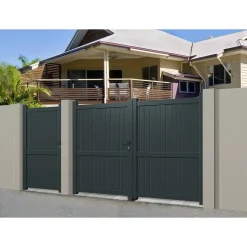 Elsealu Dubbele Draaipoort Mafra - Aluminium - Antracietgrijs RAL 7016 - 300x180cm