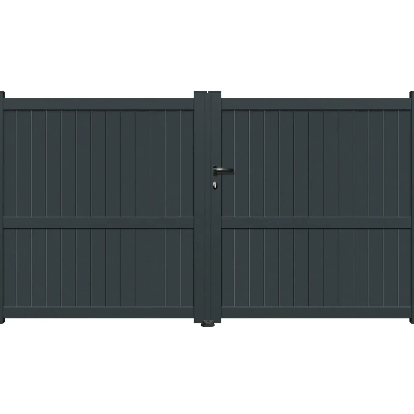 Elsealu Dubbele Draaipoort Mafra - Aluminium - Antracietgrijs RAL 7016 - 300x180cm