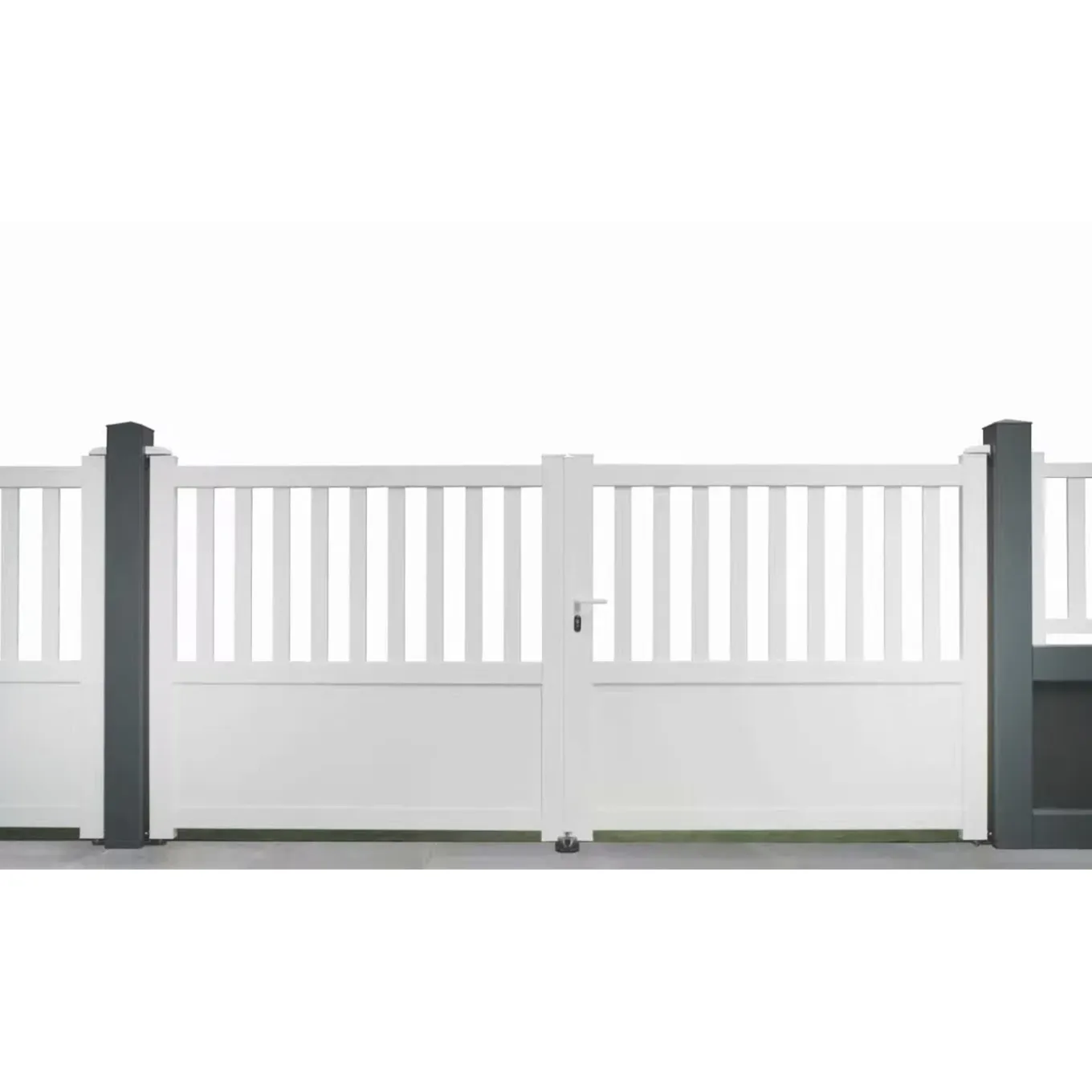Elsealu Dubbele Draaipoort Varsovie - Aluminium - Antracietgrijs RAL 7016 - 300x163cm