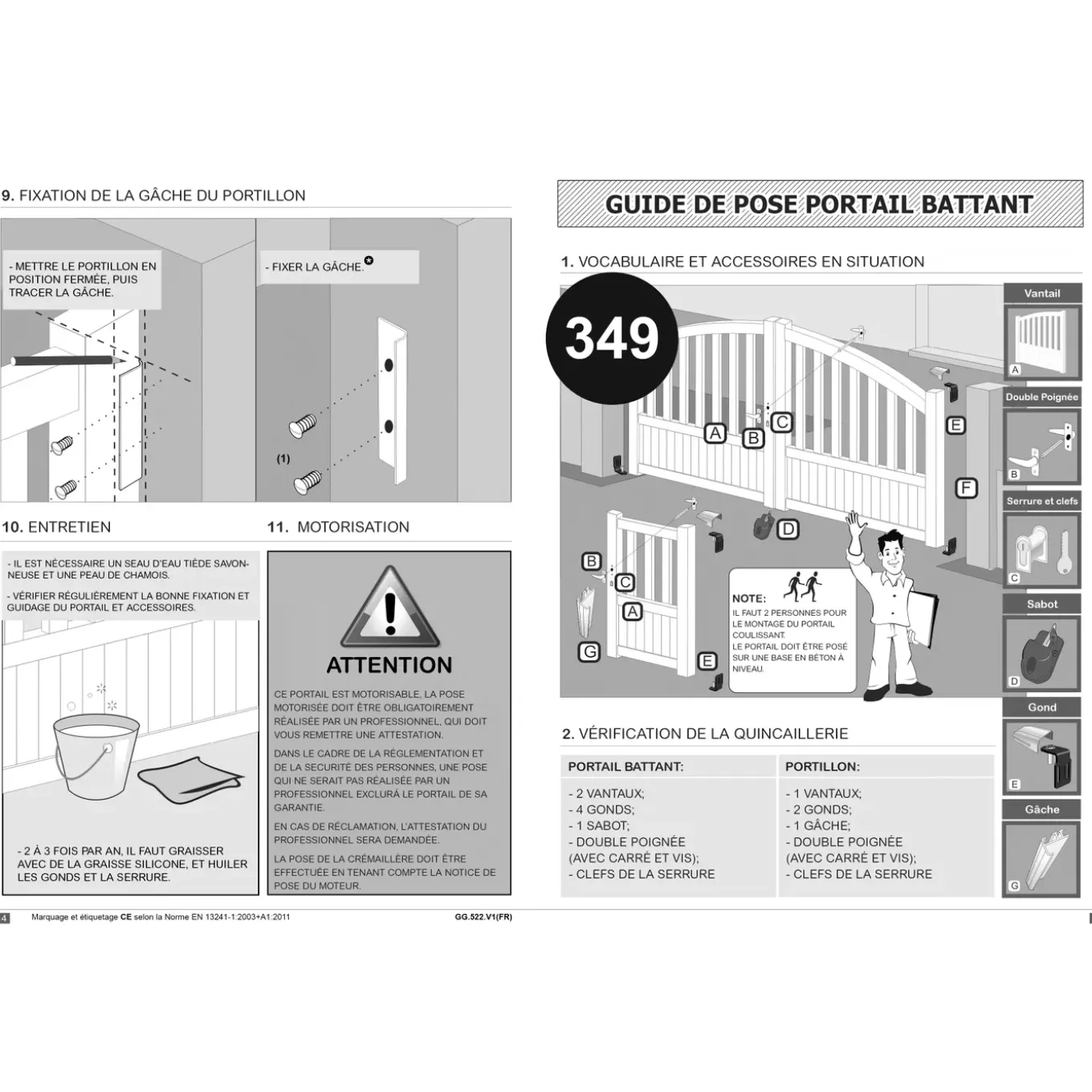 Elsealu Dubbele Draaipoort Varsovie - Aluminium - Antracietgrijs RAL 7016 - 300x163cm