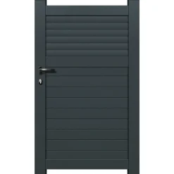 Elsealu Enkele Draaipoort Vagos - Aluminium - Antracietgrijs RAL 7016 - 100x160cm