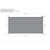 Elsealu Schuifpoort Nisa - Aluminium - Antracietgrijs RAL 7016 - 375x181cm