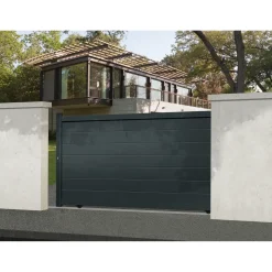 Elsealu Schuifpoort Nisa - Aluminium - Antracietgrijs RAL 7016 - 375x181cm